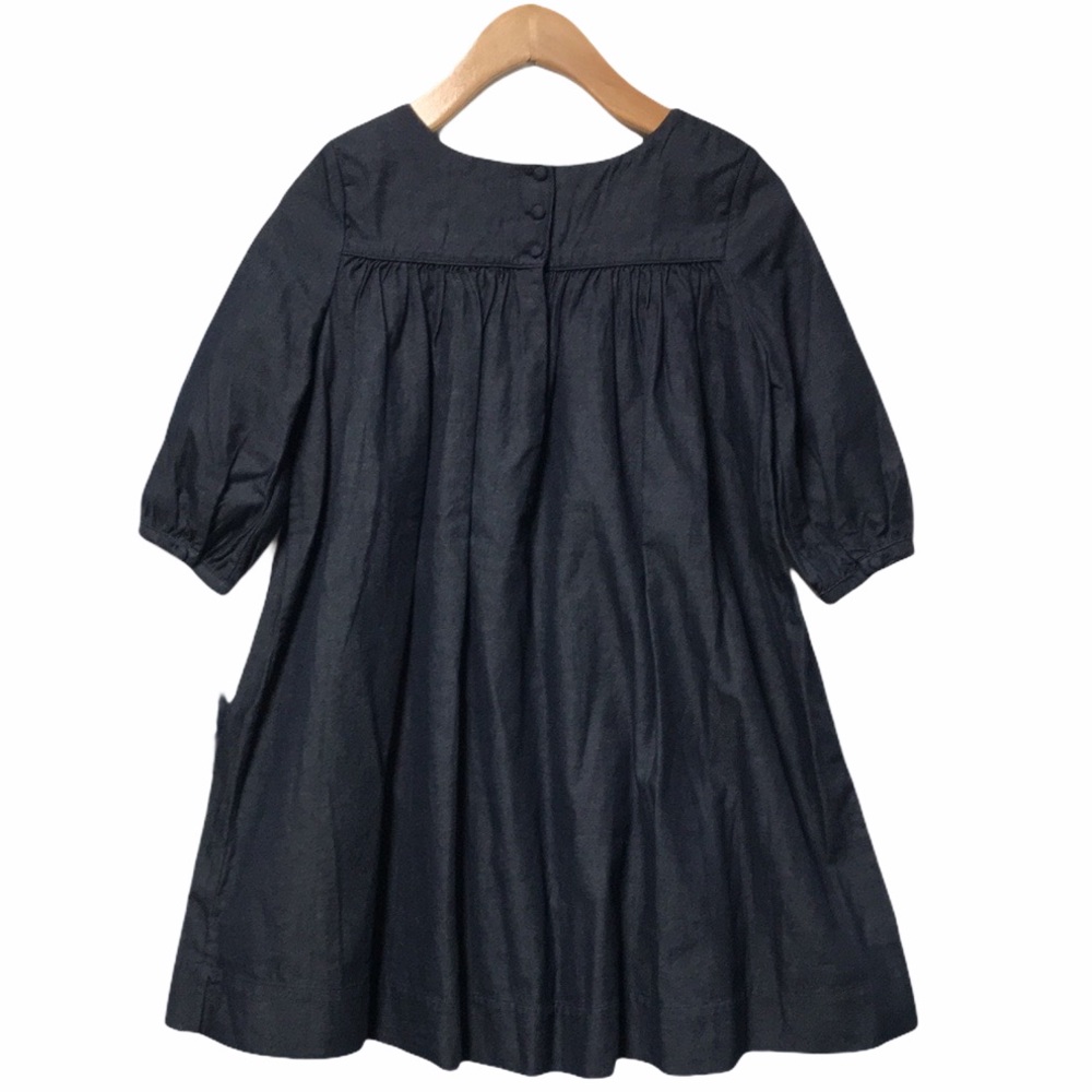 SOLD 🎄NWT POLO RALPH LAUREN Navy Blue Embroidered Dress - Picture 3 of 9